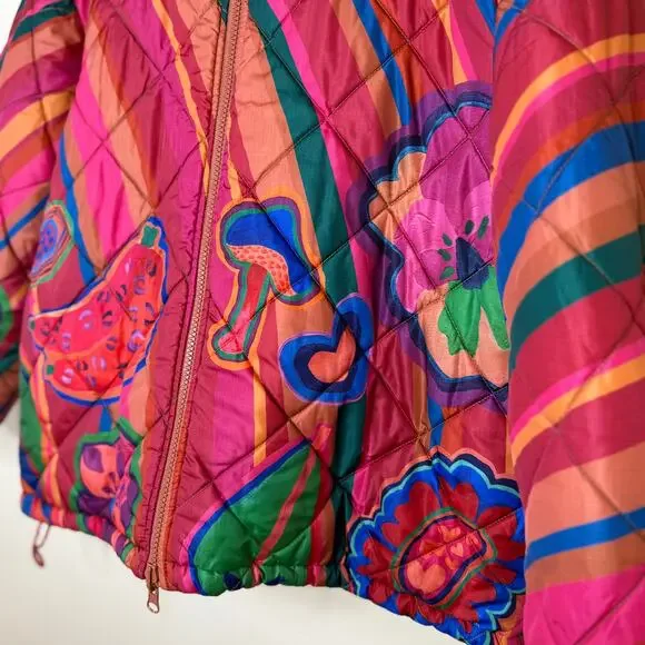 FARM Rio Multicolor Patterned Puffer Jacket - Picture 8 of 8